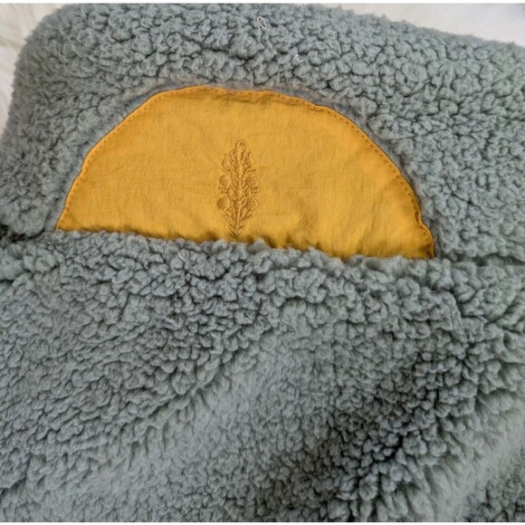 Free People Scenic Route Colorblock Pullover Sweatshirt Jacket Sherpa Teddy XS - Picture 11 of 12